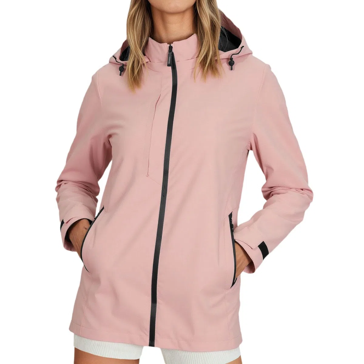 Generisch Chaqueta de invierno para mujer, ligera, resistente al viento, para mujer, senderismo al aire libre, abrigo con capucha, abrigo informal de primavera y otoño, cortavientos estampado para