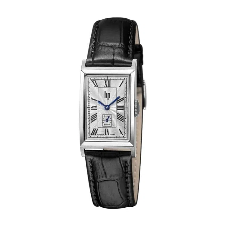 Lip Churchill T18 - Reloj con esfera de sol - Cuero negro, correa