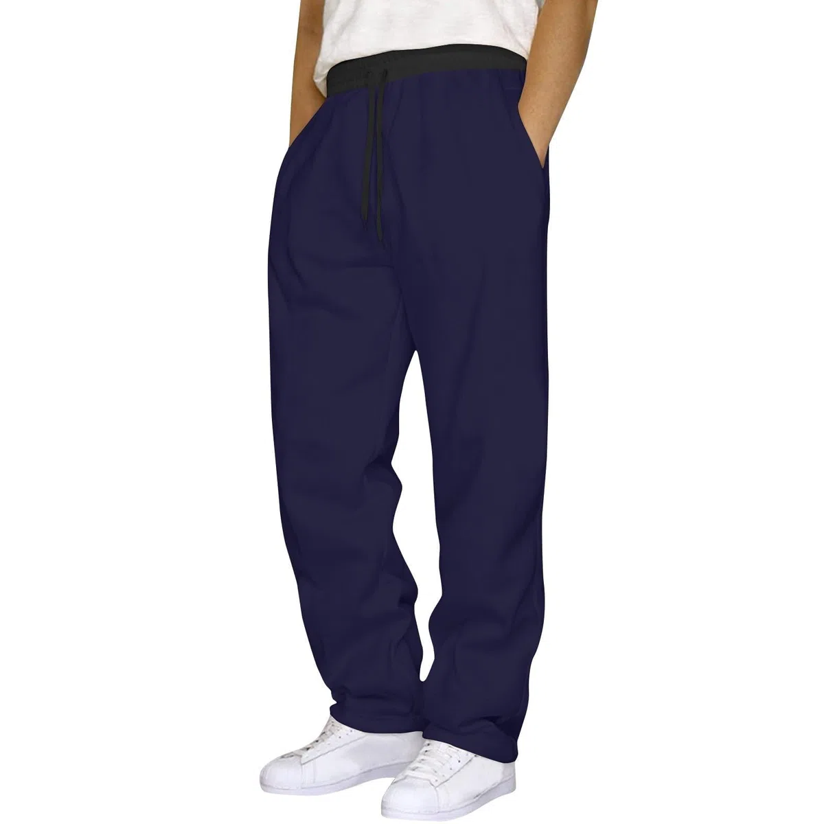 Pantalones de chándal para hombre, paquete de 3 unidades, pantalones deportivos holgados, cintura elástica, pantalones de entrenamiento, pantalones de ocio, pantalones de pierna ancha, pantalones de