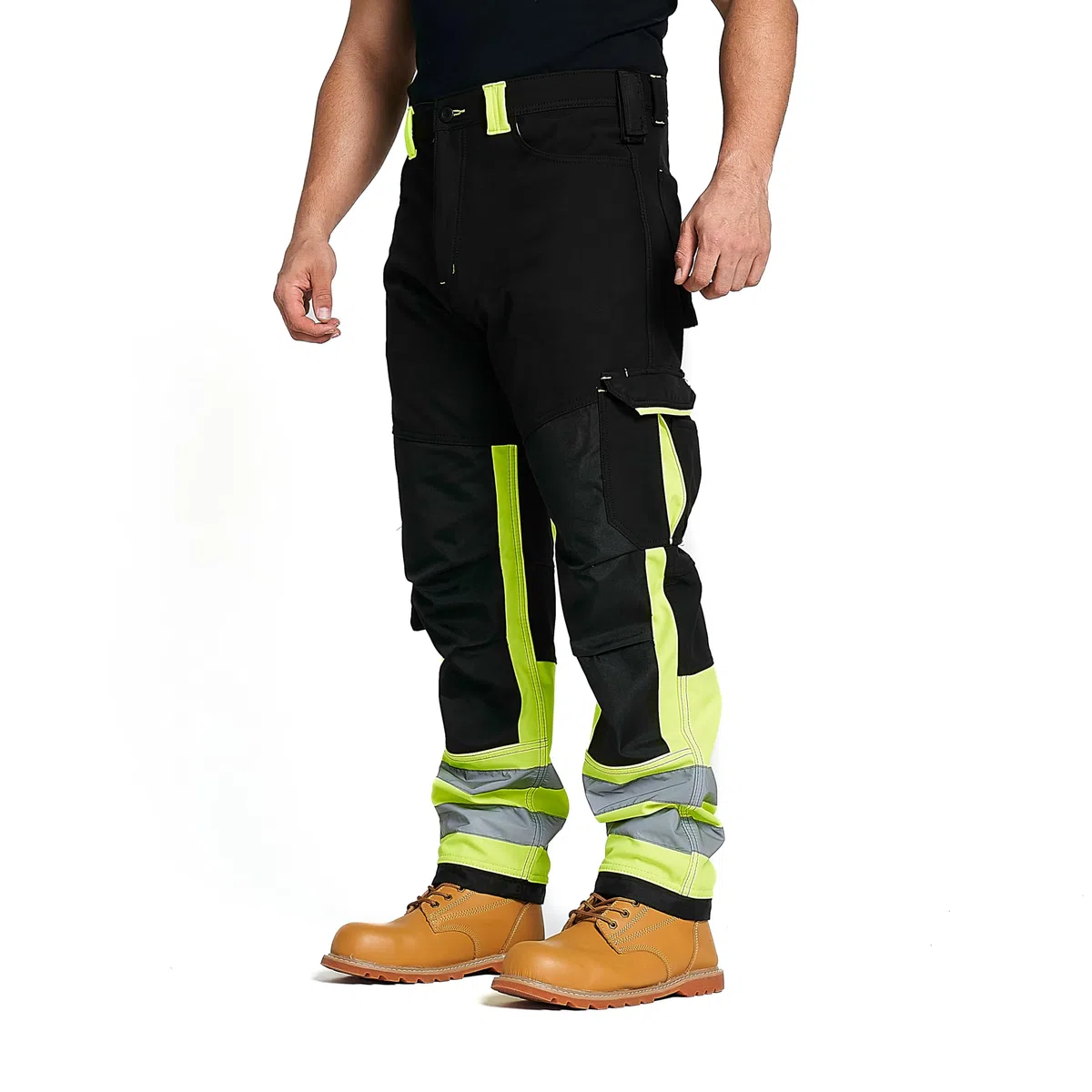 Pantalones de trabajo para hombre, de alta visibilidad, reflectantes, resistentes al agua, a prueba de lluvia, repelentes, resistentes al viento, de seguridad, para el trabajo,