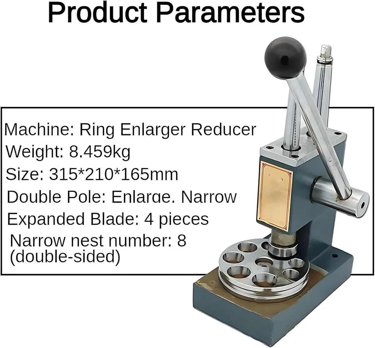 Herramienta de ensanchamiento de anillos – Expansor de anillo ajustable para joyas, ampliador de tamaño de dedo, herramienta de ajuste de tamaño de anillo