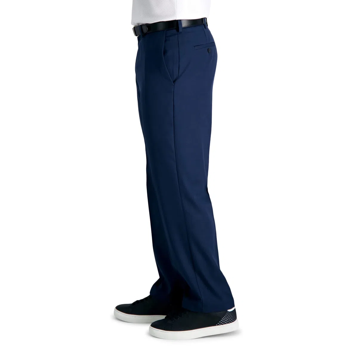 Haggar Cool 18 Pro Classic Fit Flat Front Pant-Regular Y Big & Tall - Pantalones Hombre