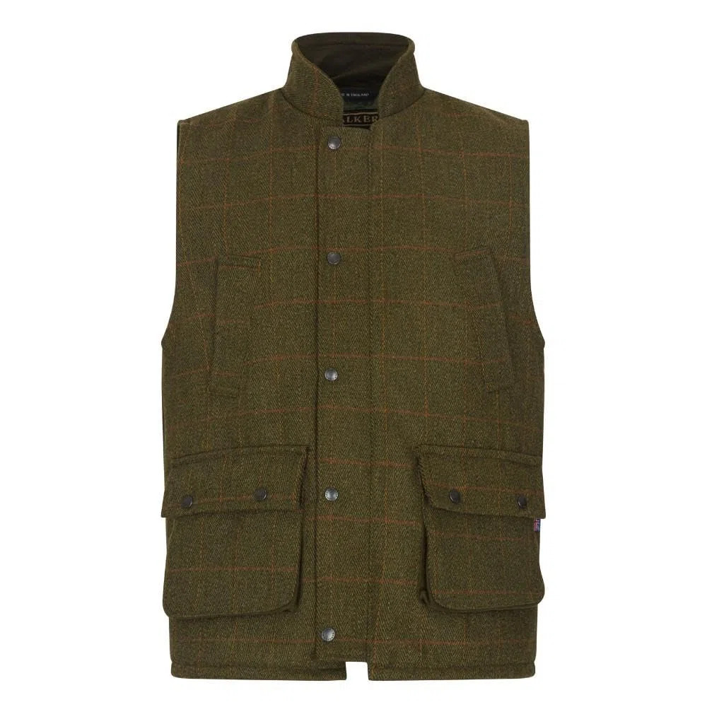 Walker and Hawkes - Barrington - Chaleco de Tweed para Hombre - Inspirado en la hípica y la Caza