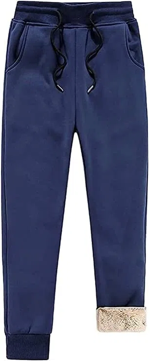 Cálidos Pantalones De Chándal De Invierno con Forro Polar Interior, Pantalones De Chándal Cálidos Pantalones De Chándal Deporte Casual, Pantalones Largos con Cordón Y Pantalones De Chándal con