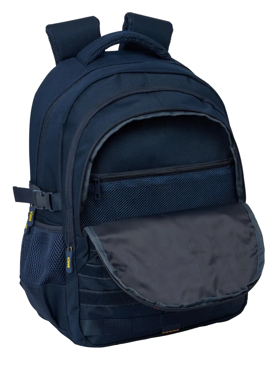 Safta F.C. BARCELONA 1ª EQUIPACIÓN 26/27 - Mochila Cross Doble, para Uso Diario, Ideal para Niños de Diferentes Edades, Cómoda y Versátil, Calidad y Resistencia, 34x15x46 cm