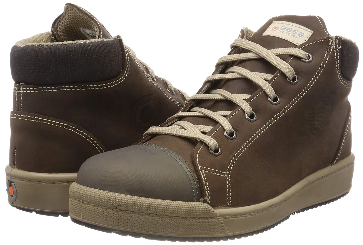 BASE Protection Oak S3 SRC Zapato de Seguridad, Talla: 42, Color: Marrón/Beige, B0241BRB42