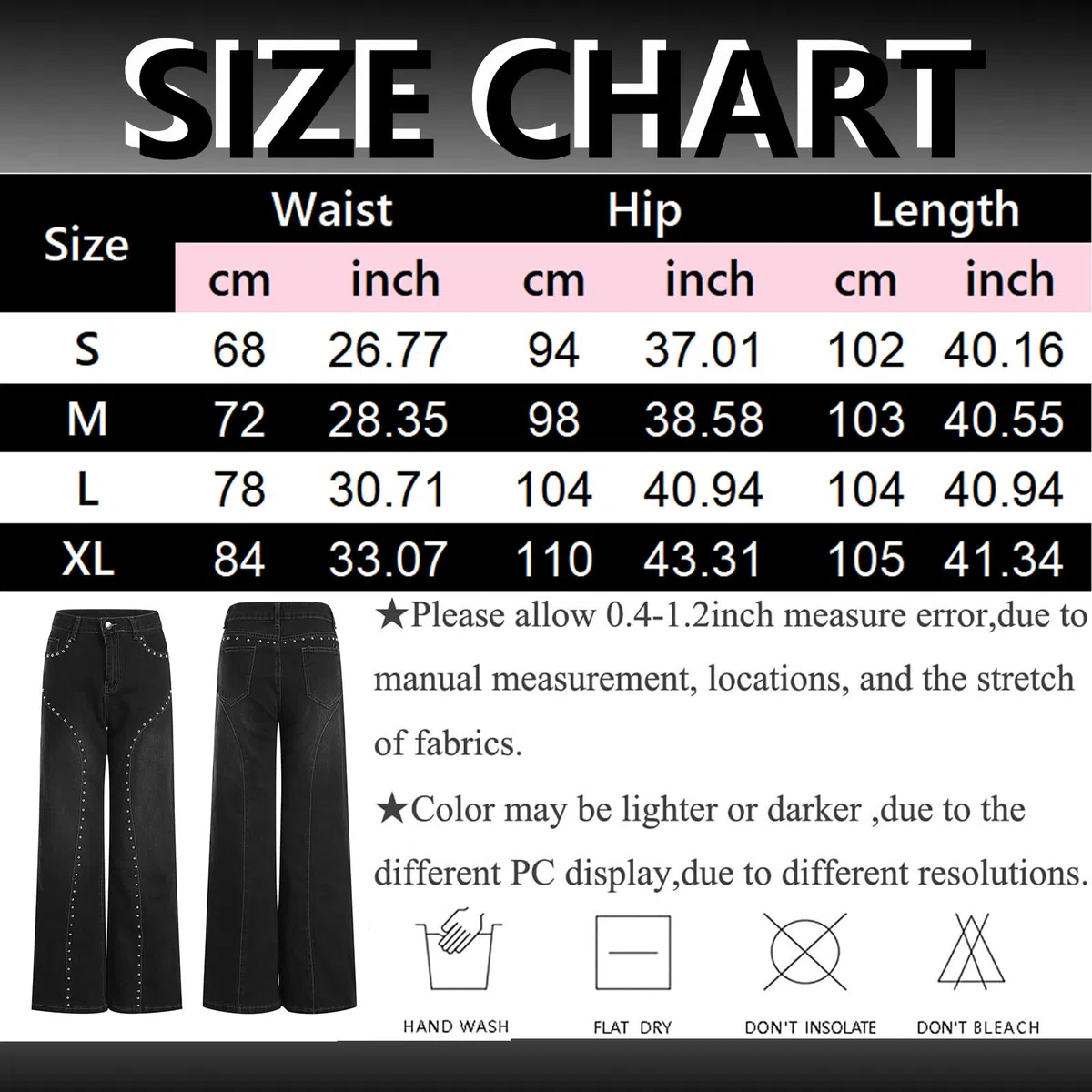 Vaqueros Mujer Anchos Vaqueros Mujer Pantalones Skinny Slim Elásticos Ajustados Pantalones Largos De Pierna Ancha Cintura Elástica De Mezclilla Ligeros para Uso Casual Y Diario