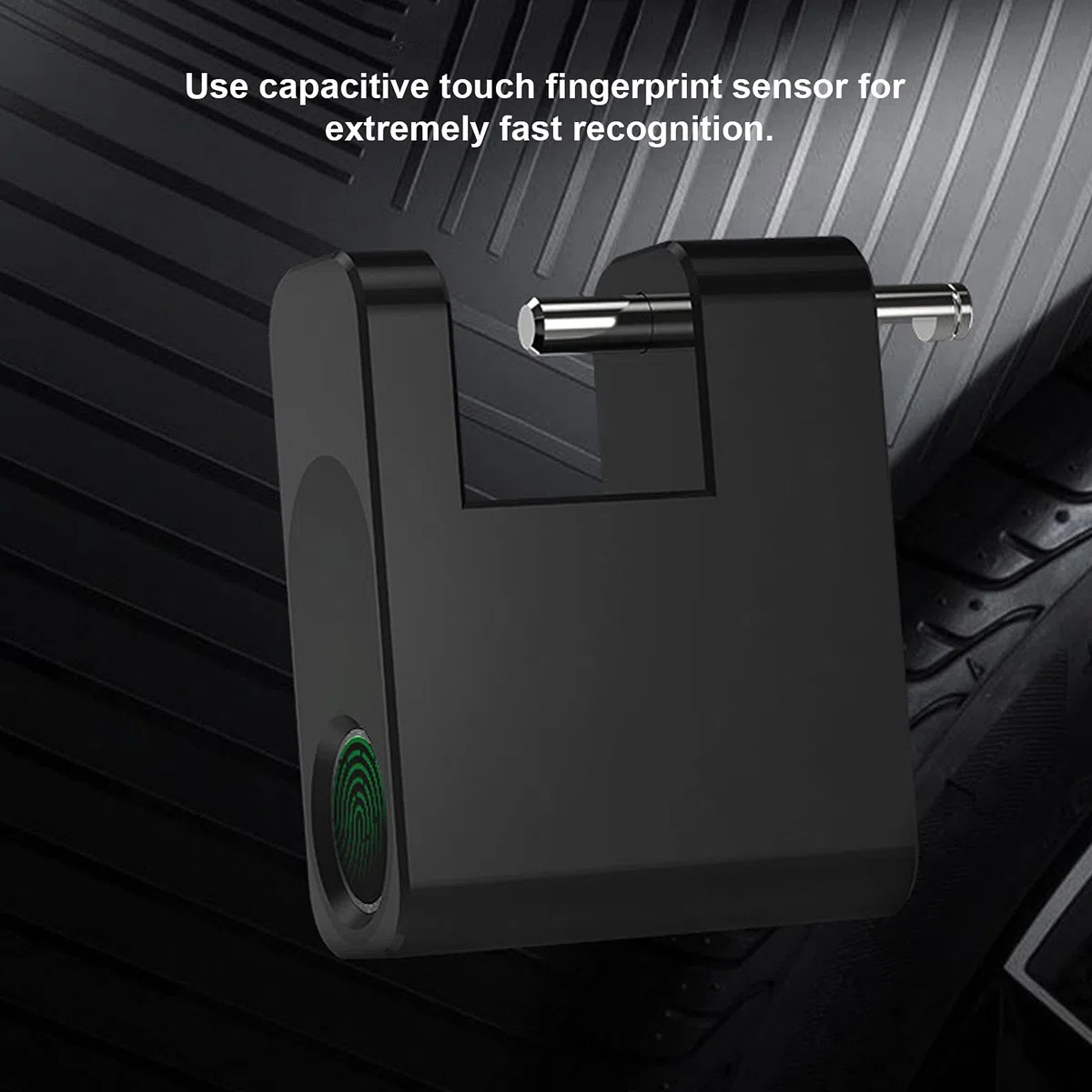 Candado de Huella Digital Robo Cerradura Electrónica para Maleta Mochila Cajón Gabinete Cerradura de Seguridad con Batería de Litio Recargable de 3.7V para un