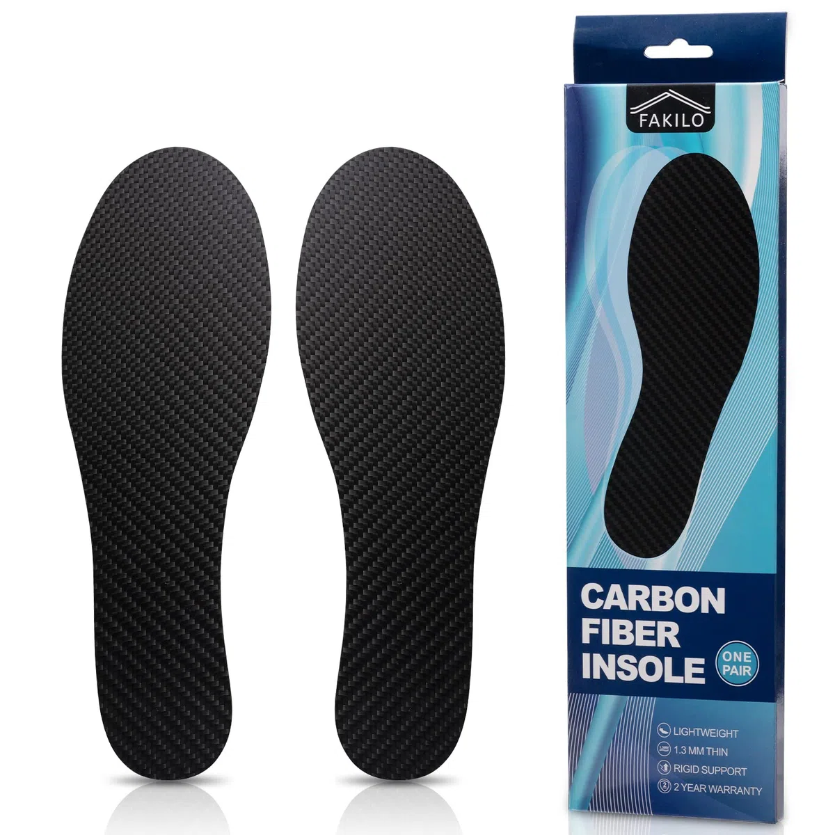 Plantillas de fibra de carbono FAKILO 1 par, inserto de zapato rígido para artritis, dedo del pie de césped, Hallux Limitus