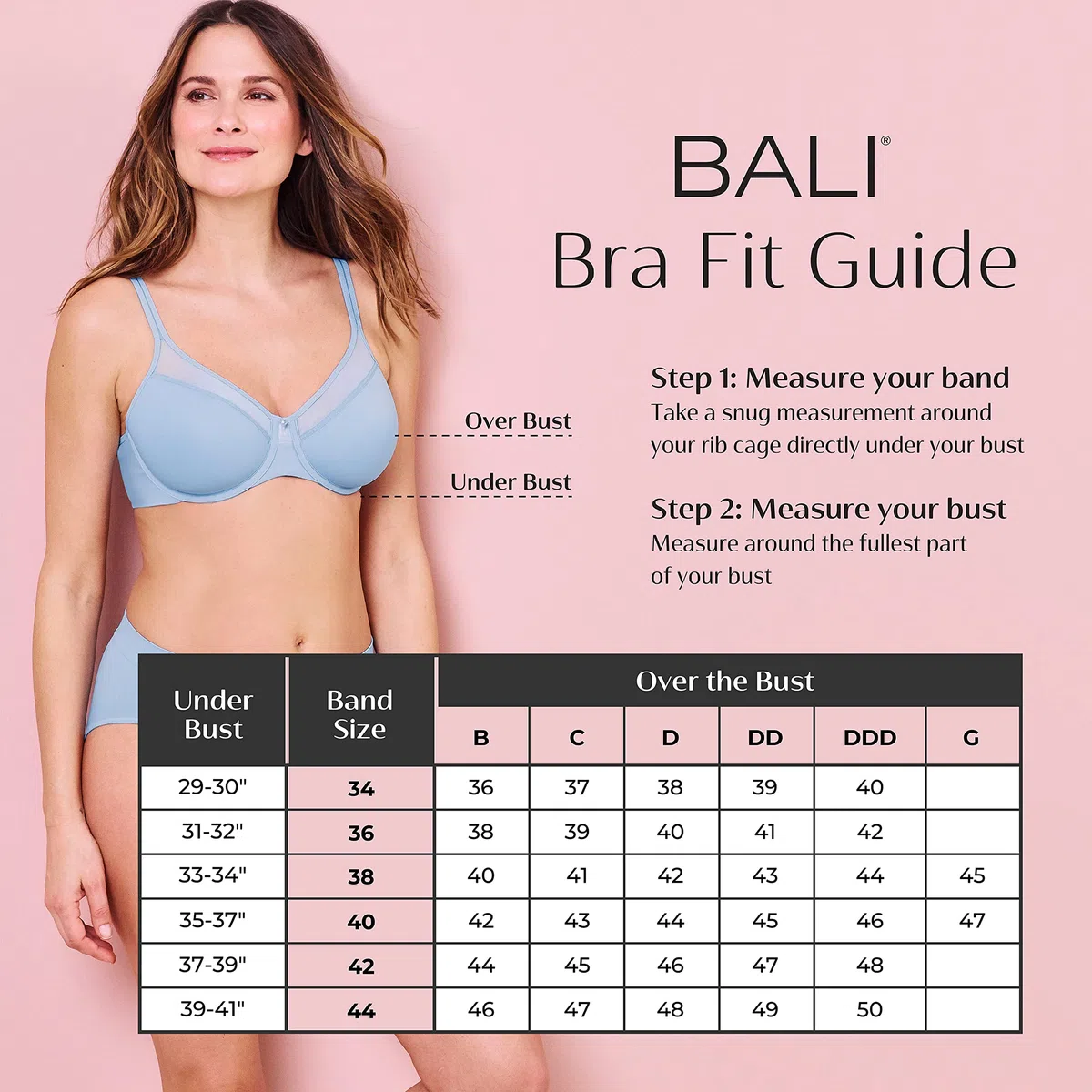 Bali All Around Smoothing Underwire Sostén Mujer (Pack de 1)