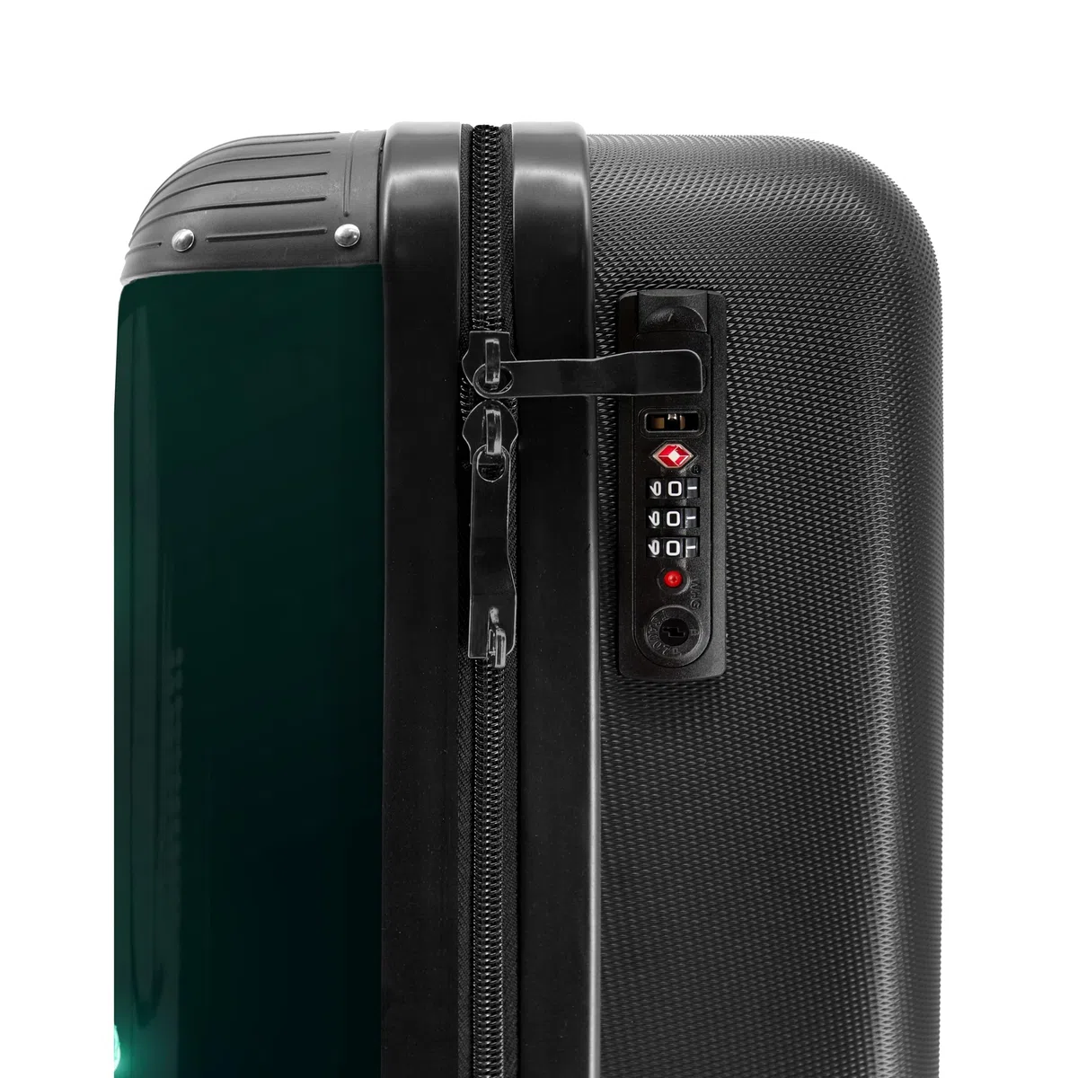 NoBoringSuitcases.com Maleta Infantil Con Ruedas, Equipaje De Mano Para Niños, Cabina (Futbolista - Verde-Azul, 55x40x20 cm)