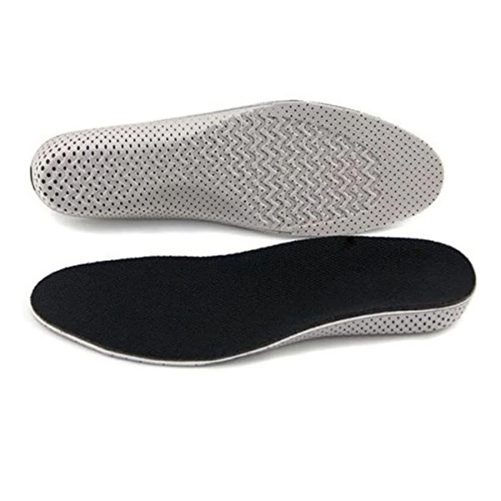 Juego de 10 plantillas unisex para aumentar la altura de los zapatos, 4 cm, color negro