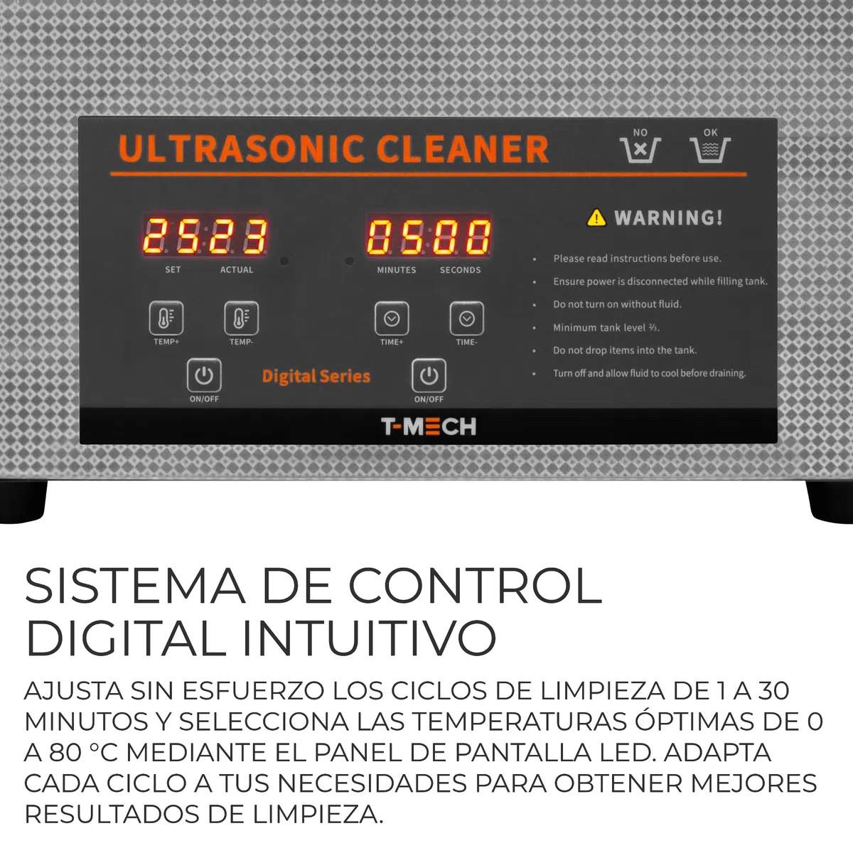 Limpiador Ultrasónico Profesional 3L Acero Inox 120W Máquina Ultrasónica Ultrasonidos Limpieza Joyería Piezas Metálicas con Temporizador Digital Temperatura Ajustable Cesta de Malla de Alambre GRATIS