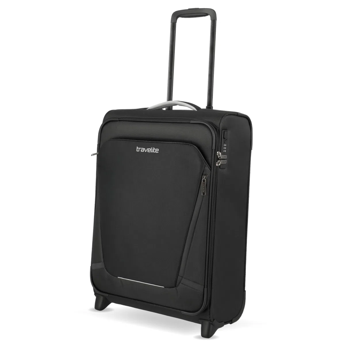 travelite Maleta de Equipaje de Mano con 2 Ruedas para Condor + Ryanair, Cerradura de combinación integrada, Trolley de Equipaje Blando superligero con función de Enganche, 55x40x20 cm, 41 l, 1,7 kg