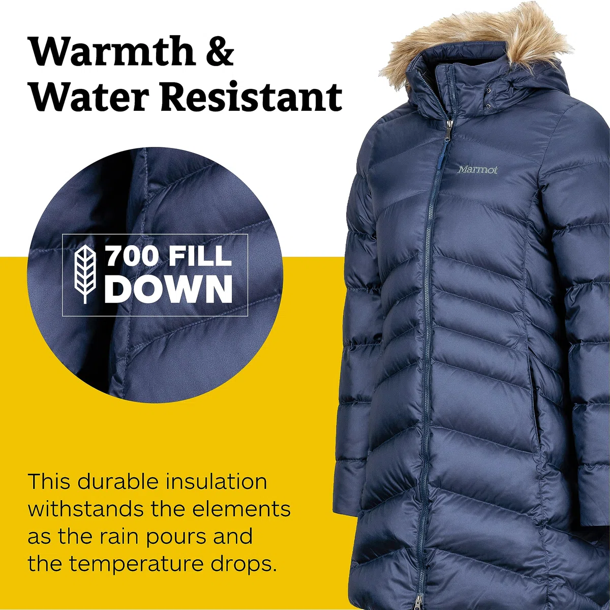 Marmot Wm's Montreal Coat Insulated Hooded Winter Coat Mujer
