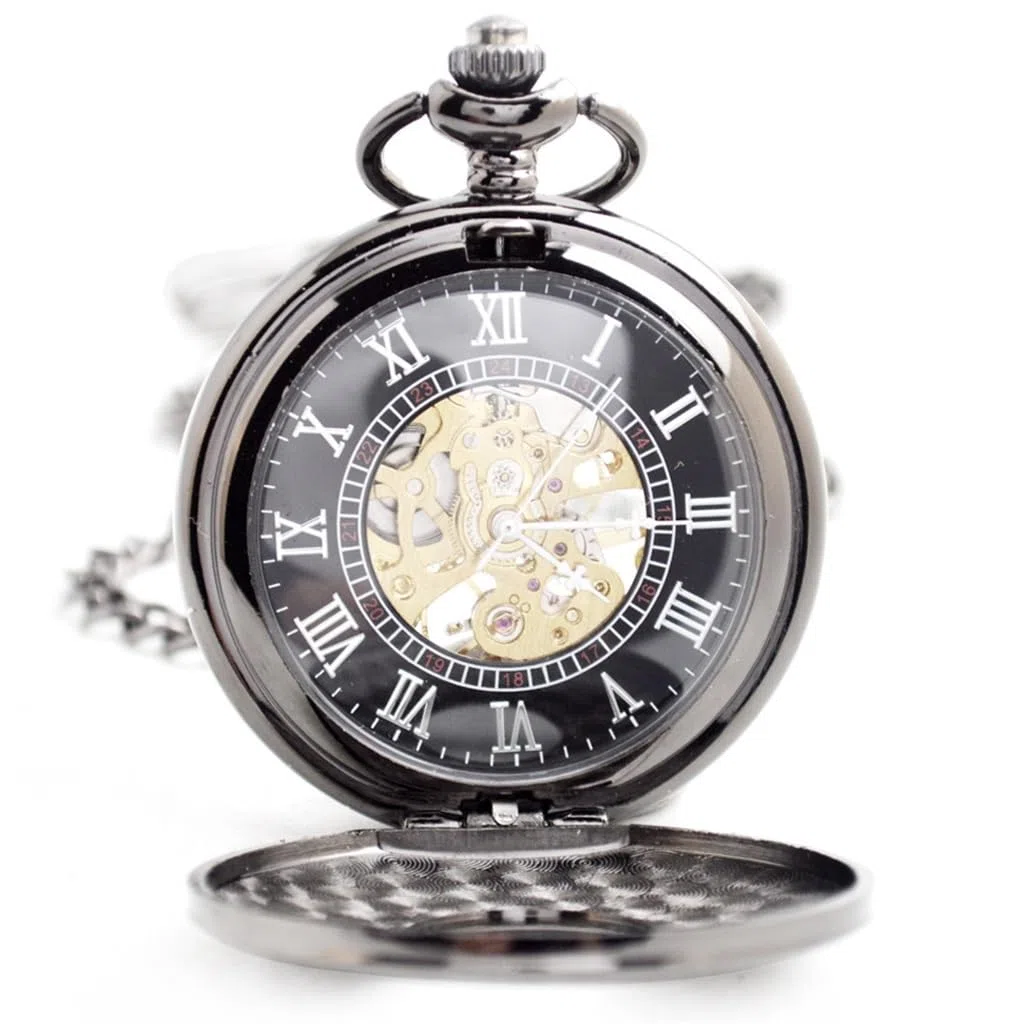 Reloj de Bolsillo mecánico Cadena Hueca mecánica for Hombre, Informal, Grande, Colgante, Accesorios for Reloj(3-Pack)