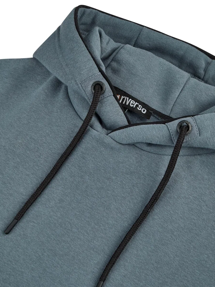riverso Sudadera con capucha para hombre de corte regular RIVSandro, sudadera con capucha para hombre, color marrón, rojo, azul, beige, negro, verde, S, M, L, XL, XXL, 3XL, 4XL, 5XL