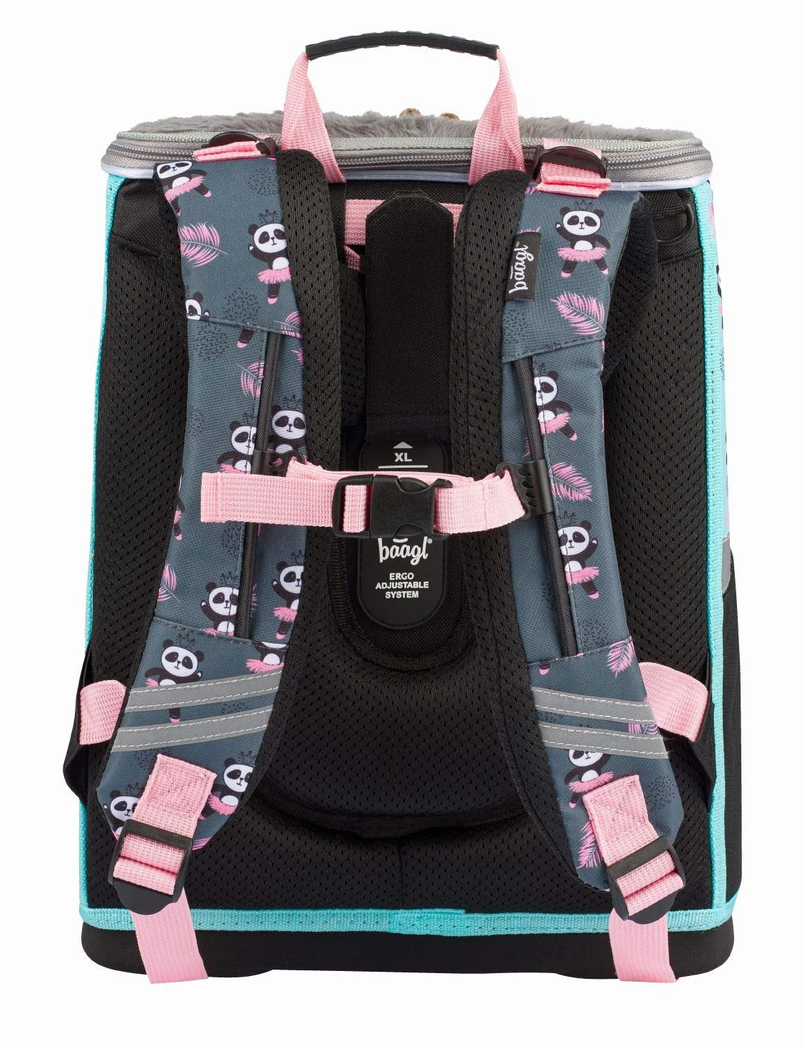 Baagl - Mochila Escolar para niña con Cremallera a Partir de la 1ª Clase, Mochila Escolar Primaria con Correa para el Pecho, Mochila ergonómica