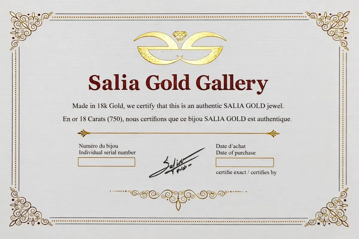 Collar - Oro de 18 quilates - 2,82 gr - Collar estrella con cascadas de cadena dorada delicadamente colgantes - Valor refugio - Idea regalo - sello 750 - Certificado de autenticidad