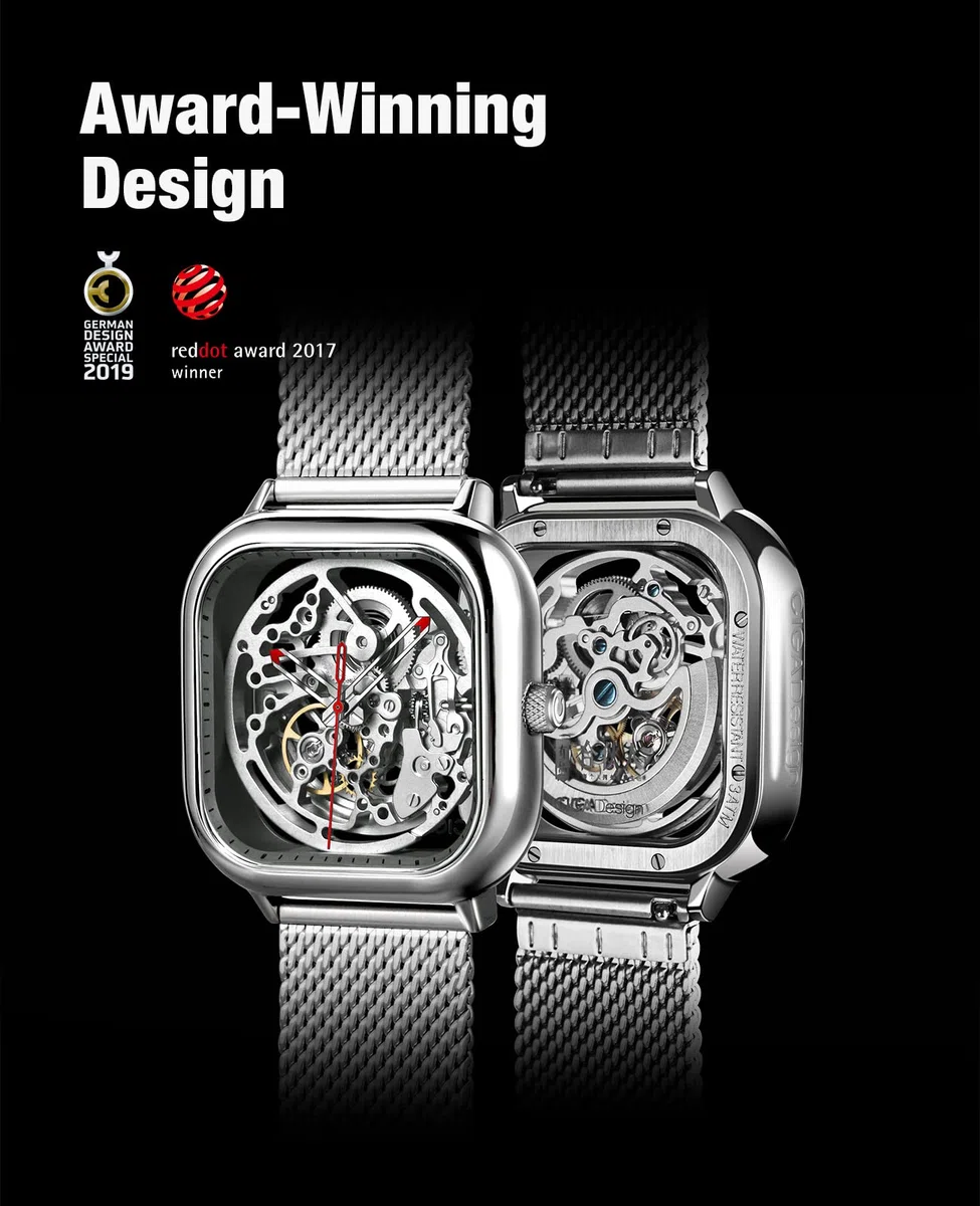 CIGA Design Serie C Esqueleto Integral Reloj Automático Hombre 40mm