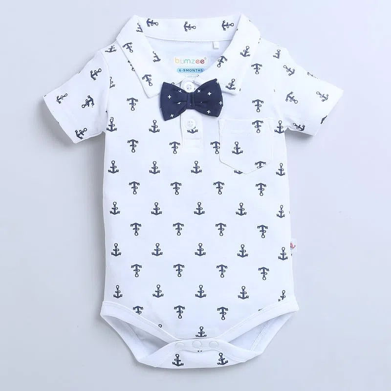 BUMZEE Body y pantalón corto de algodón estampado para niño