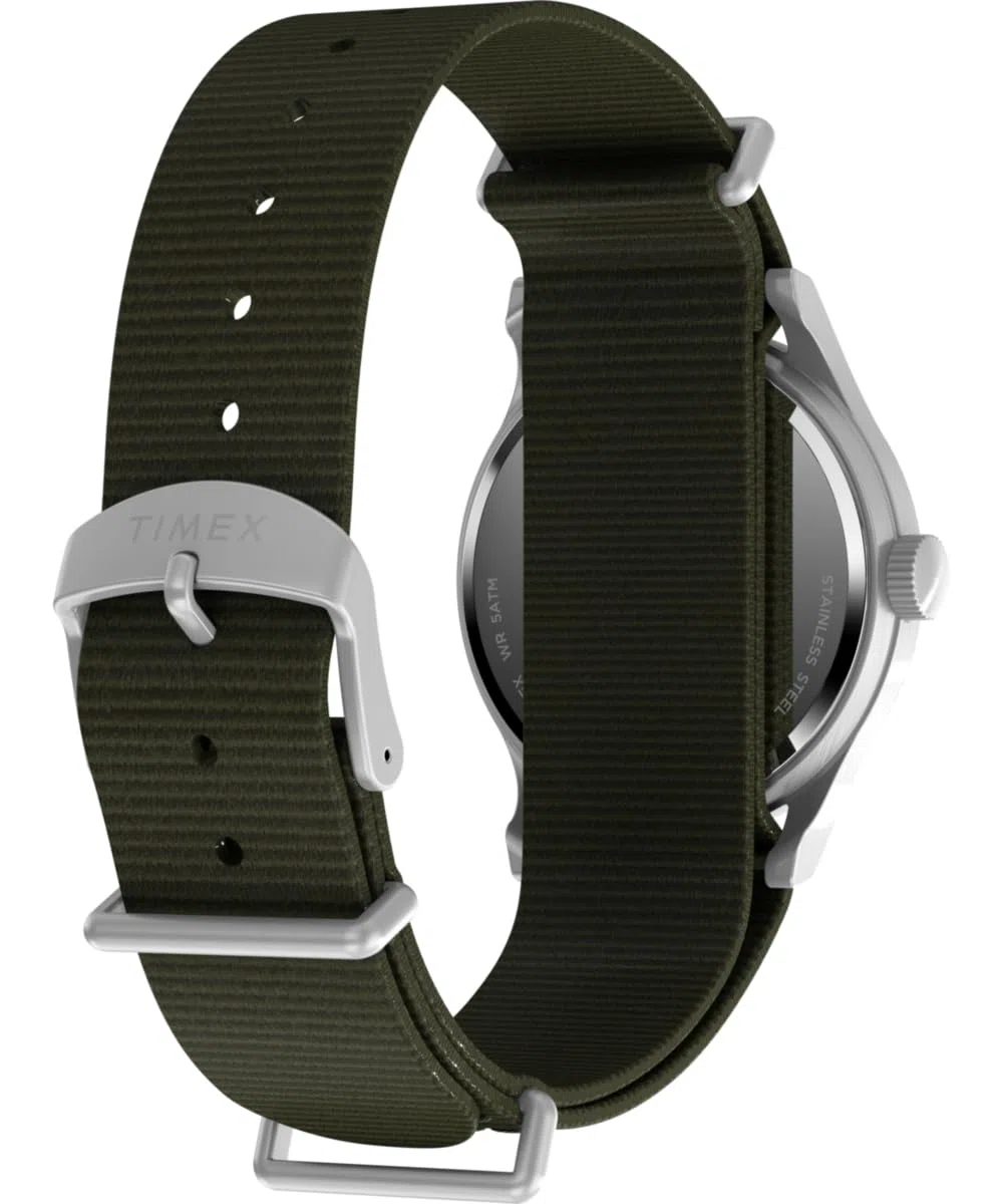 Timex Reloj de Pulsera analógico para Hombre MK1, Verde, Pulsera