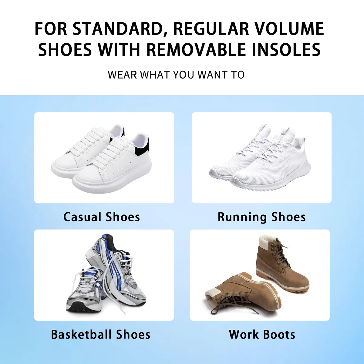 FEELLIFE Plantillas ortopédicas para fascitis plantar, 1 par, alivio de la fascitis plantar, más de 220 libras, soporte de arco alto, plantillas de zapatos para pies planos. [Hombres 5-5 1/2 | Mujeres