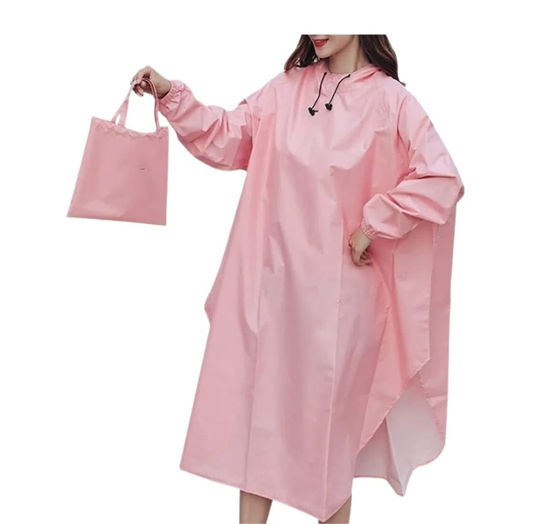 Capa de Lluvia Reutilizable Poncho Impermeable Para Ciclismo Para Mujer, Delgado Y Portátil, Para Viajes Al Aire Libre, Camping, A Prueba De Viento Ropa de Agua para Exteriores