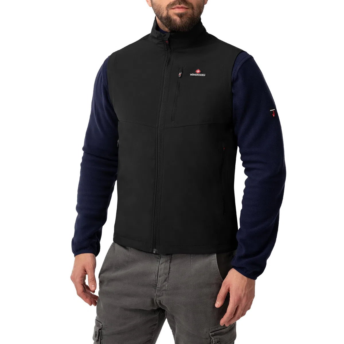 Höhenhorn Allalin - Chaleco ligero para hombre, softshell, para exterior, jogging