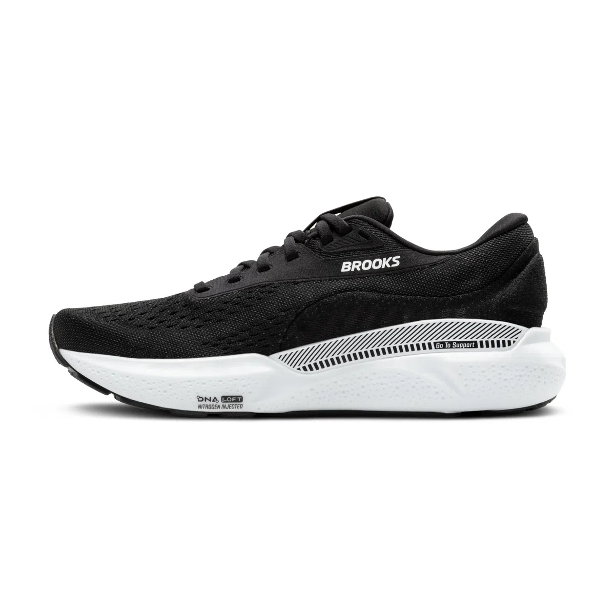 Brooks Adrenaline GTS 24 Zapatillas de running para mujer, con sujeción, Negro/Blanco, 9.5 Wide