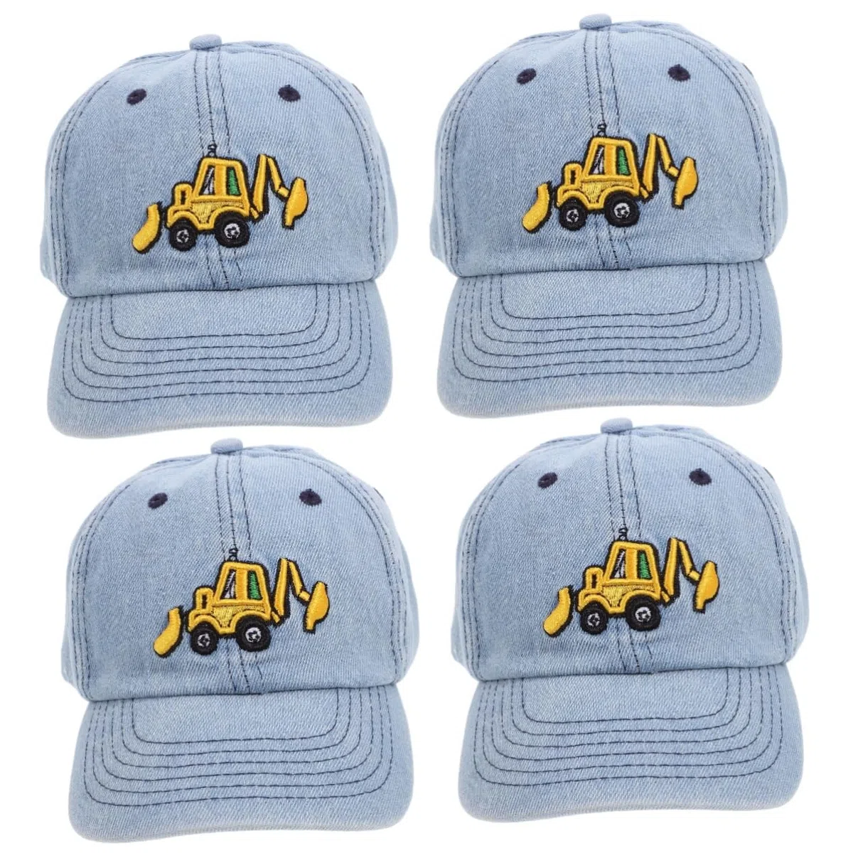 Beaupretty 4 Piezas Gorra de Béisbol Infantil de Algodón Transpirable Ligera y para Exteriores Protección Solar para Niñas Actividades al Aire