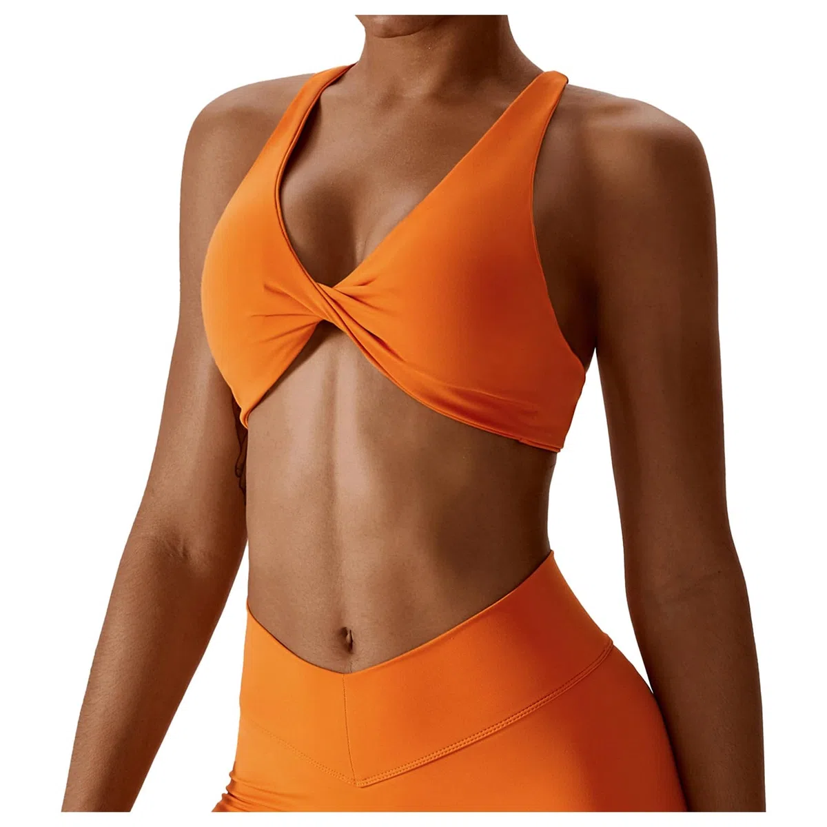 Seamless Yoga Top Skin Feel for Women Backless Sports Bra for Running Fitness Bralette, Black, M