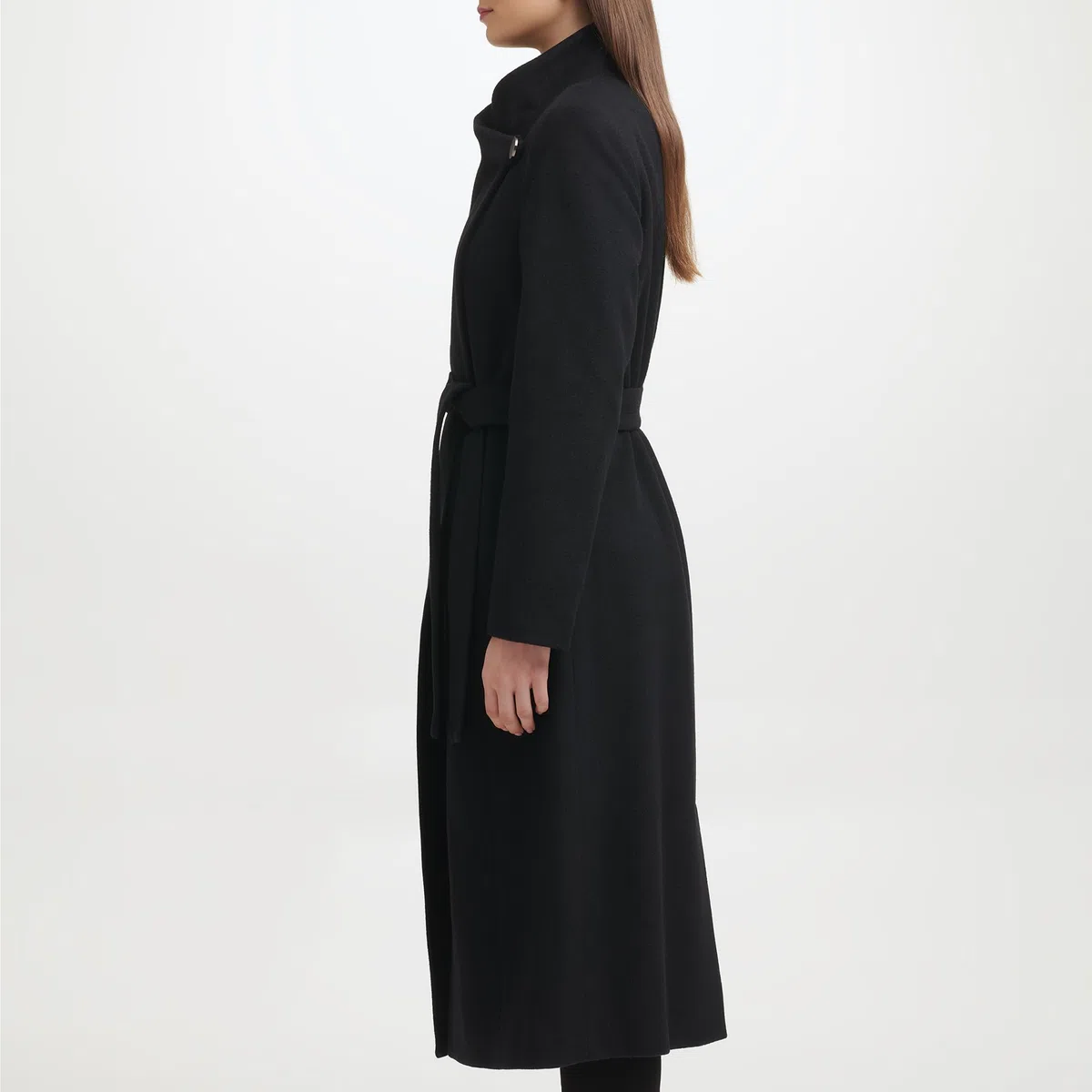 Kenneth Cole Wool-Blend Belted Maxi Coat Abrigo de Mezcla de Lana para Mujer