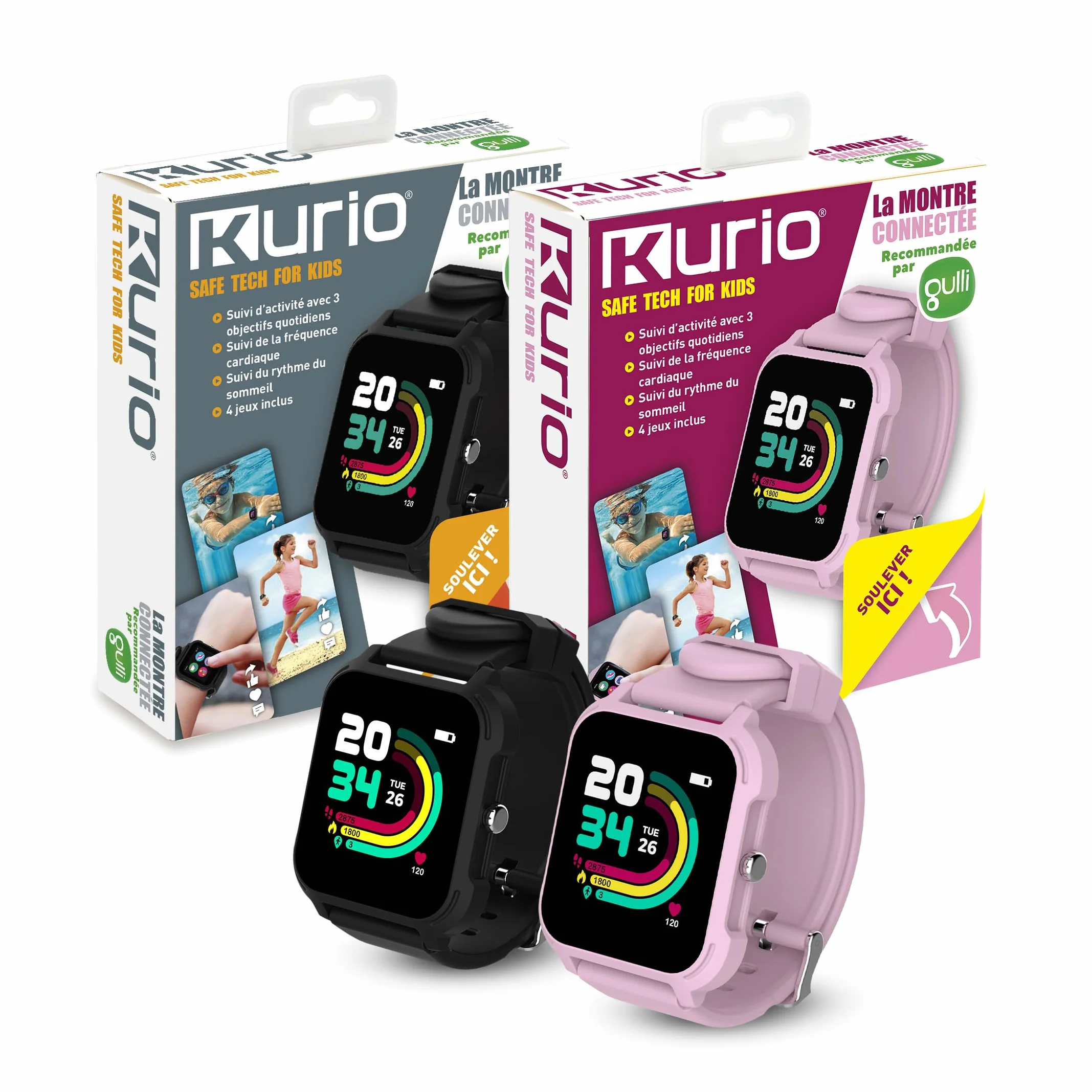 KURIO - Reloj Inteligente para niños y Adolescentes, Recomendado por Gulli a Partir de 6 años
