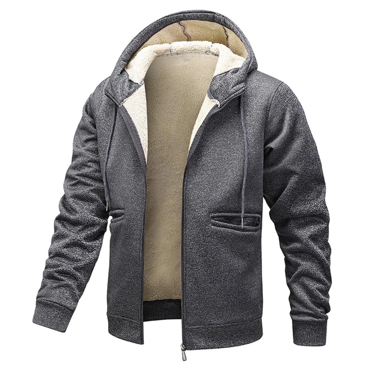 Ropa De Verano Hombre Men's Hoodie Plus Fleece Thick Sportswear Casual Cardigan Warm Coat Deporte En Chaquetas Jersey Manga Corta Camisa Proteccion UV Sudadera Mujer Gym Gimnasio Disfraz