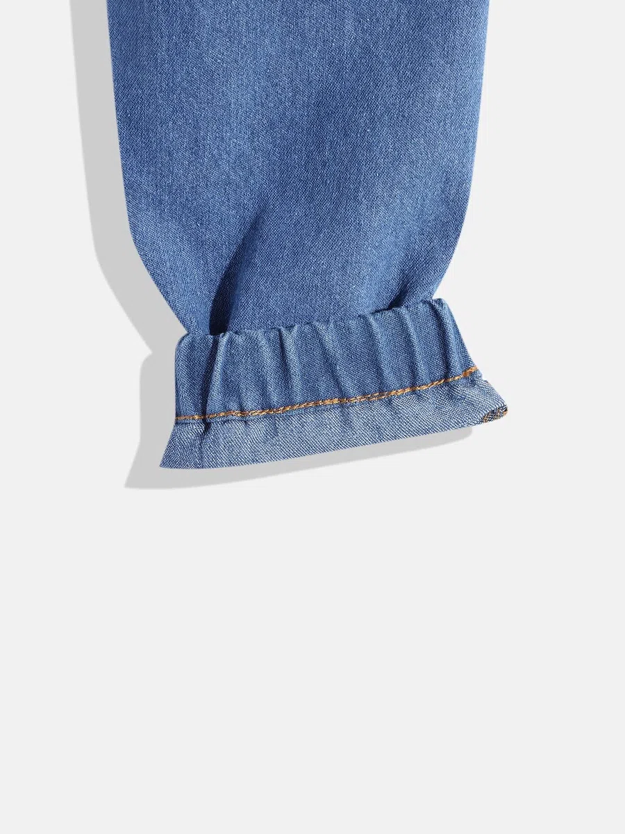 Urbano Juniors Pantalones de mezclilla de tiro medio ajustados para niños