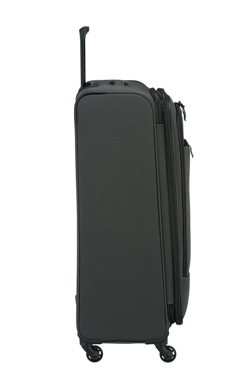 paklite Maleta de Viaje de 4 Ruedas, Carro Soft Shell Grande, Ampliable, Derby, Elegante Carrito con Pliegue de expansión, Cierre TSA, 77 cm, 102-115 litros