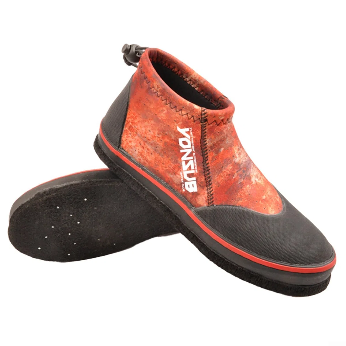 Zapatillas de pesca de neopreno para hombre y mujer, suela de fieltro con puntas de acero, antideslizantes, para rocas, playa, barro, vadear, naranja y verde