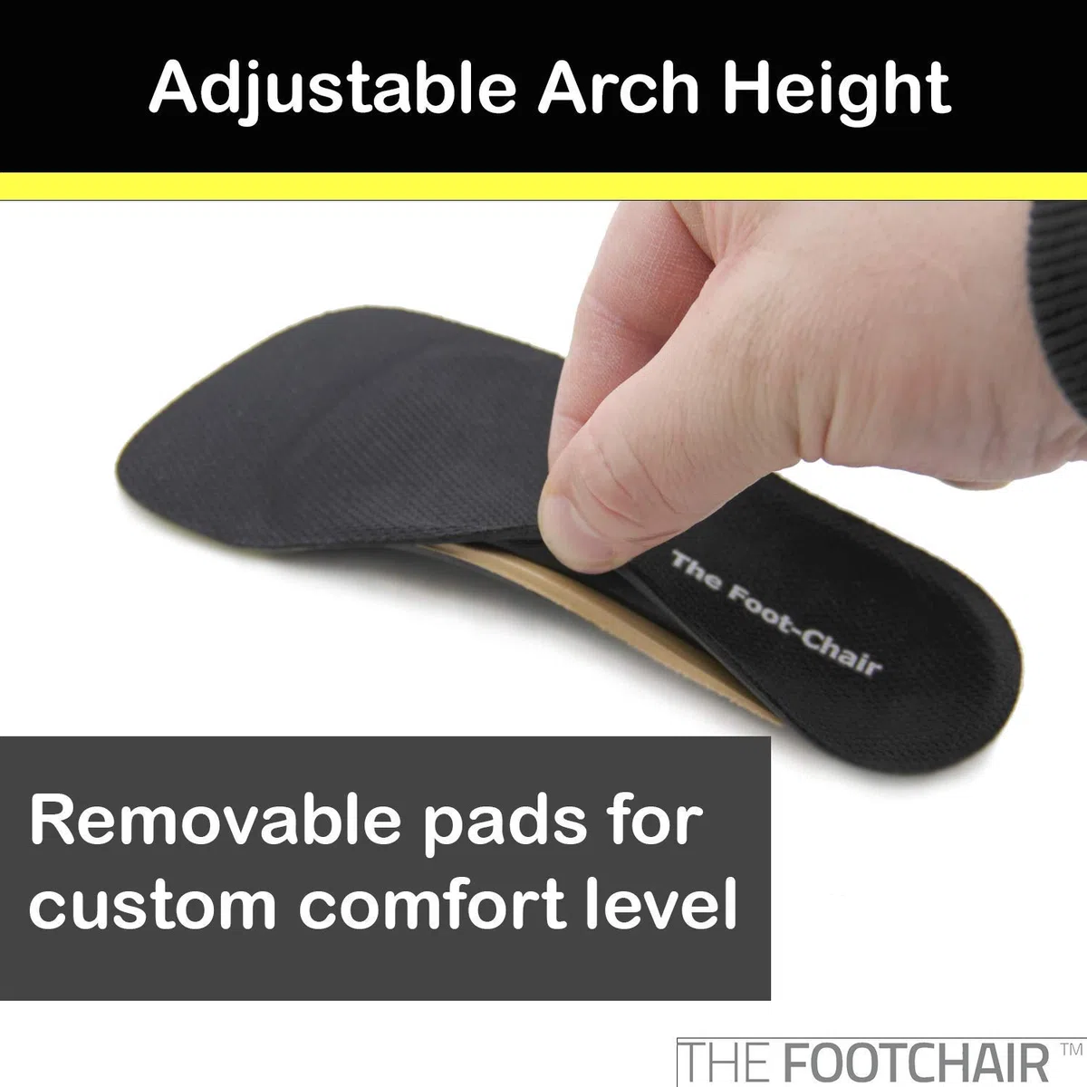 FootChair - Plantillas ortopédicas para zapatos de vestir delgadas con altura de arco ajustable para aliviar la fascitis plantar y otros dolores de pies. (mujeres 11-12.5 / hombres 9-10.5))