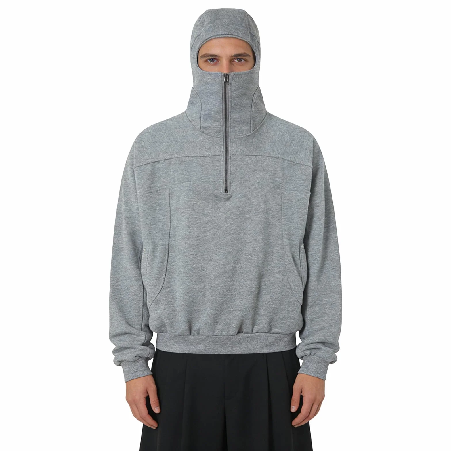 Hombre Sudadera con Capucha y Cremallera Sudadera Deportiva Running Unisex Invierno Pasamontañas Moto Ciclismo para Deportes Al Aire Libre para Uso Diario, Actividades Al Aire Libre y Casuales