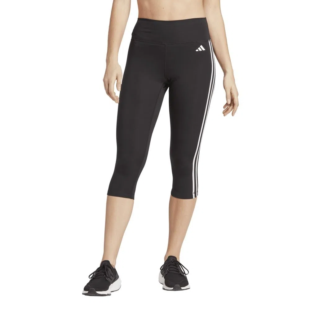adidas Leggings Largos para Mujer Essentials con 3 Rayas de Cintura Alta
