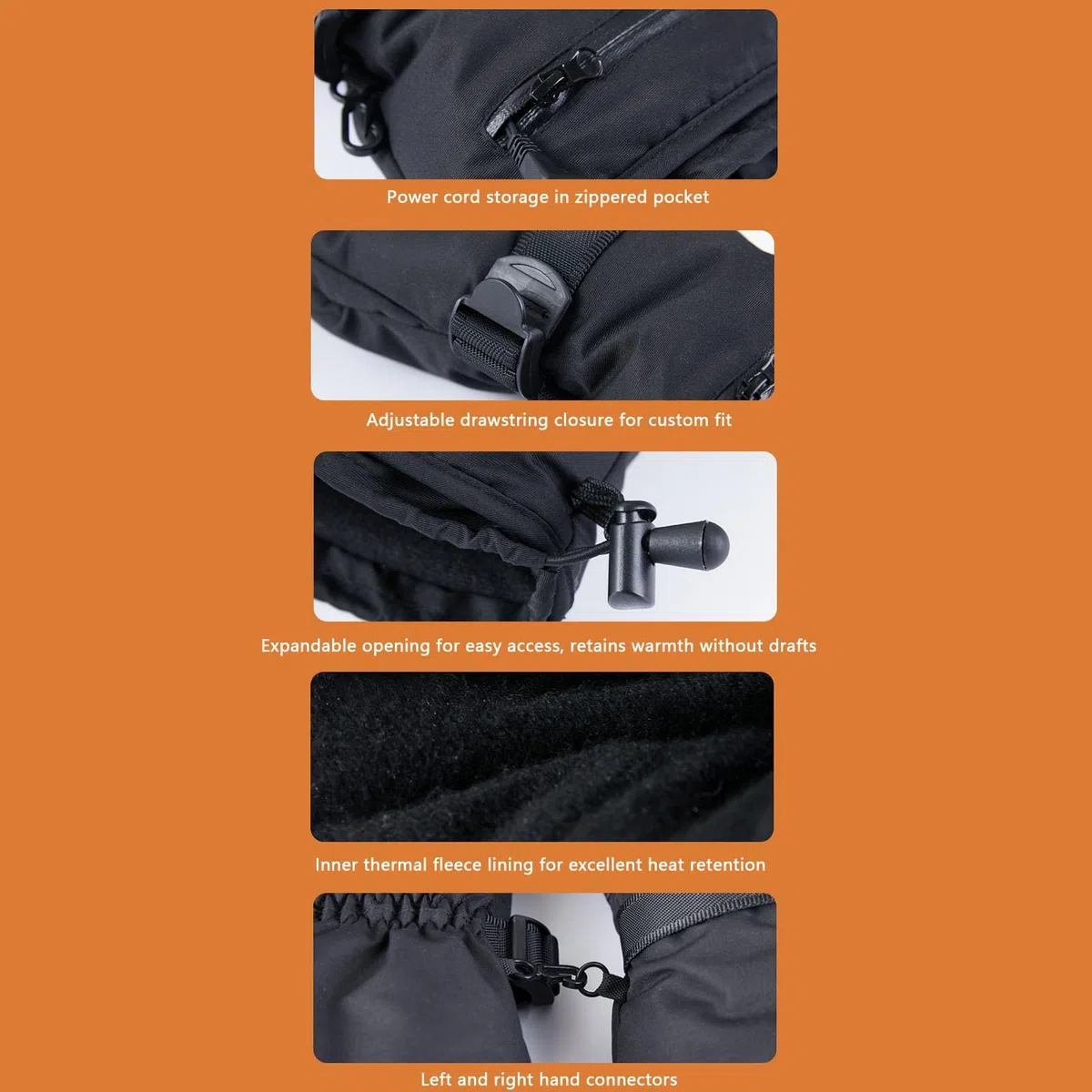 Térmicos para Hombres Mujeres Térmicos Eléctricos Calentadores de Manos Recargables para Esquí de Invierno 2 Unidades