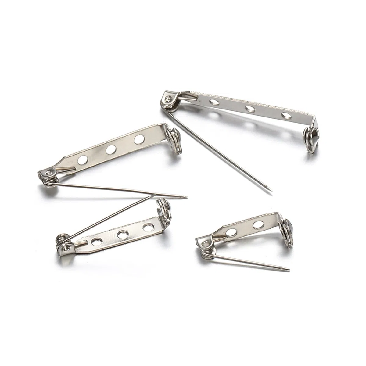 50 Piezas de Broche de Metal con Cierre Trasero | For la fabricación de joyas, suministros for manualidades DIY, soporte de cierre de hierro resistente for broches