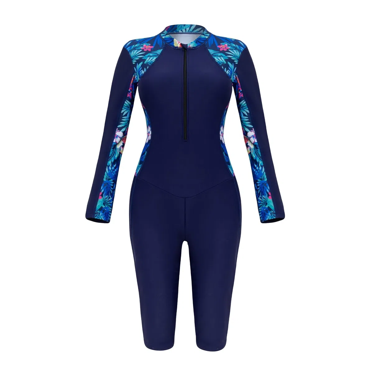Genérico Bañador Entero Mujer, Bañador Natacion Mujer, Traje De Baño De Protección Solar para Mujer Primavera Y Verano con Cremallera Integrada Traje De Baño De Surf con Protección Solar