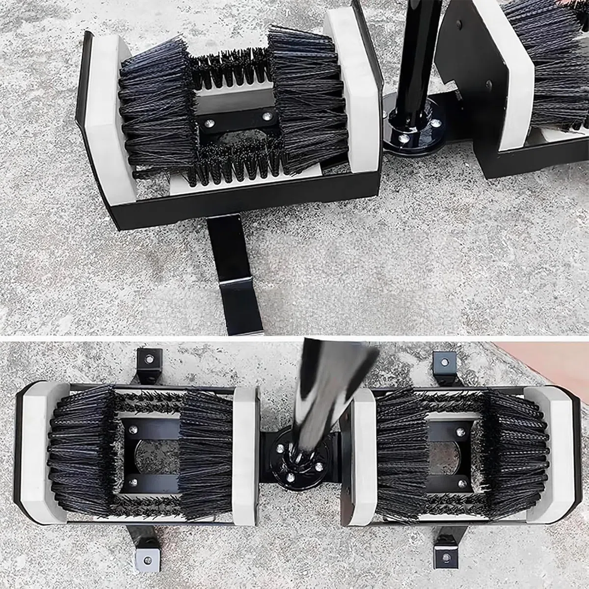 Cepillo raspador de zapatos de doble cabeza, herramienta de limpieza de botas resistente para eliminación de barro, limpiador de botas de fútbol para jardín, cancha