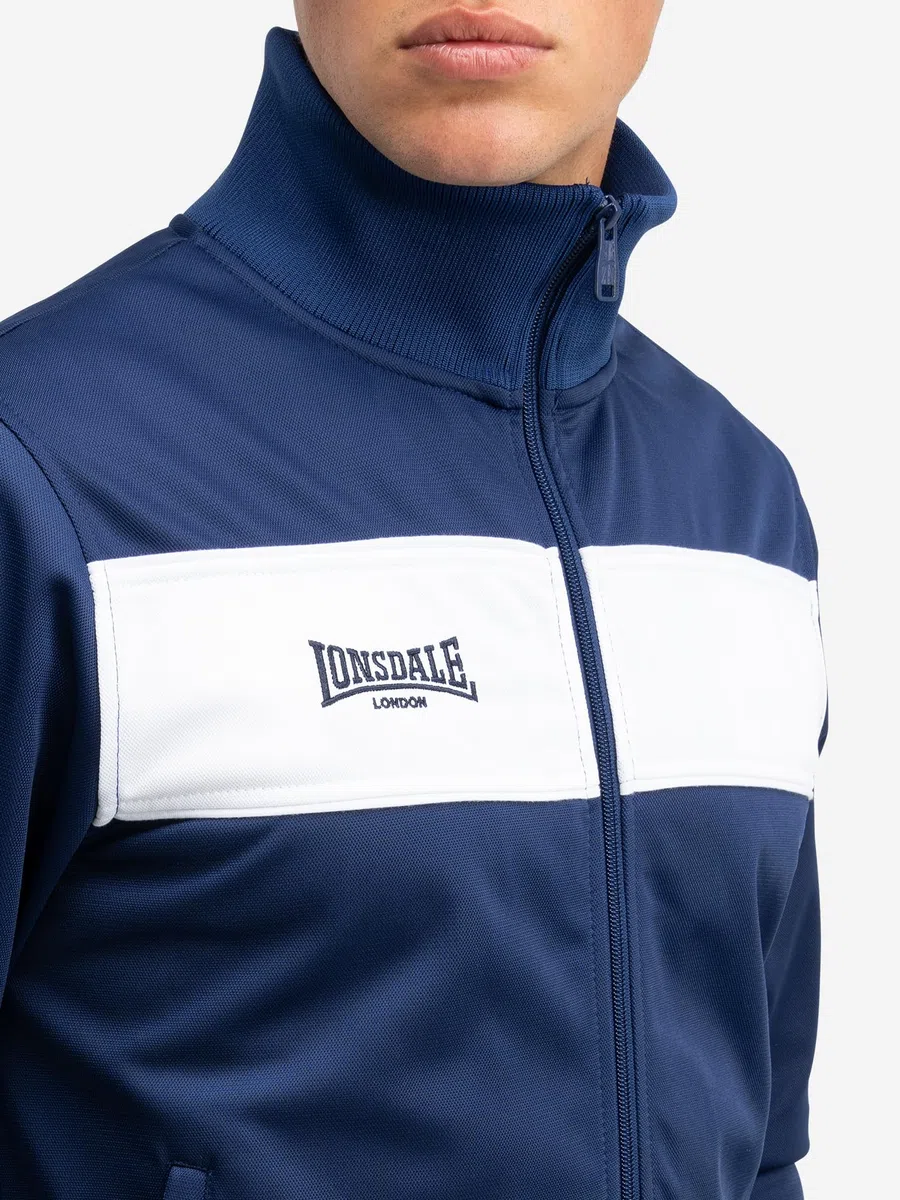 Lonsdale London Alnwick Hombre Chándal Negro 100% poliéster