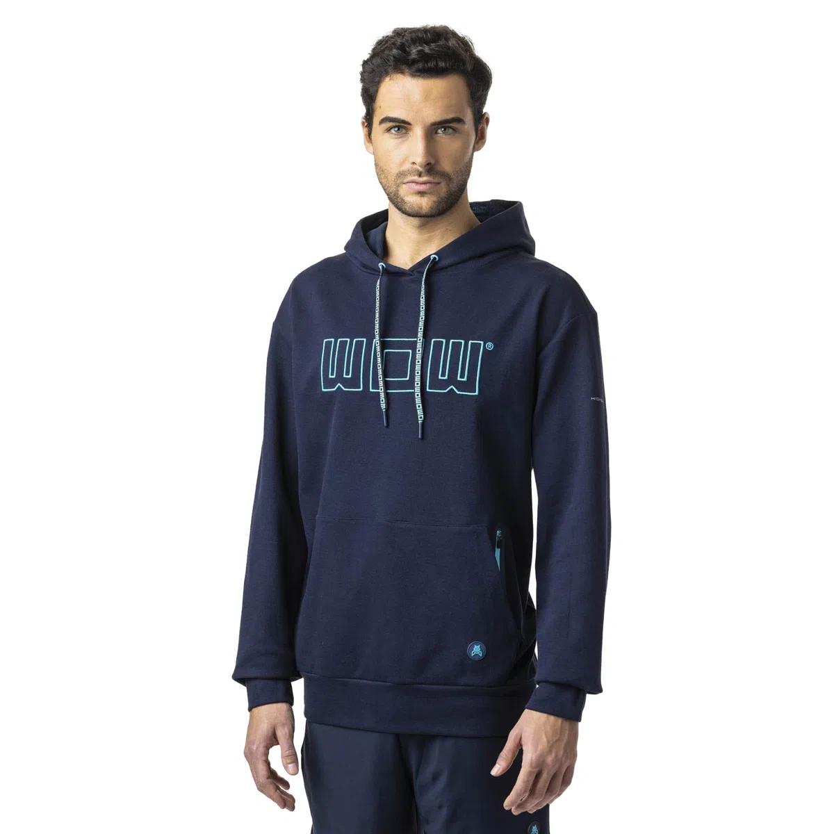 Sudadera de pádel Azul Marino Wow Spirit para Hombre Wolf On Wings