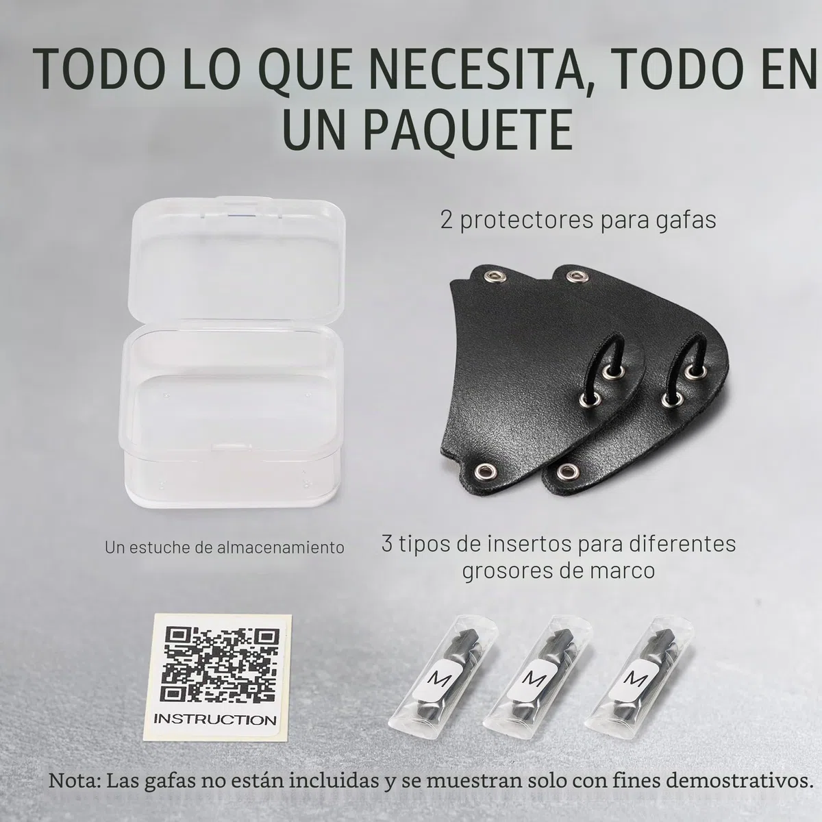 Negro Protector lateral desmontable para gafas de sol, protector lateral de cuero para proteger sus ojos, protector lateral universal