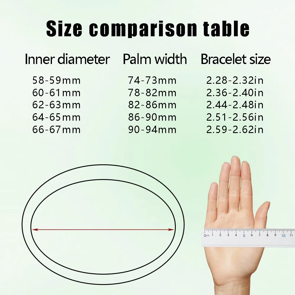 Bangle de Jade para Mujeres Buena Suerte Brazalete de Brazalete Jade Bangle Fashion Vintage Pulsera de Piedra Navidad (Bangle13, 58-59 mm)