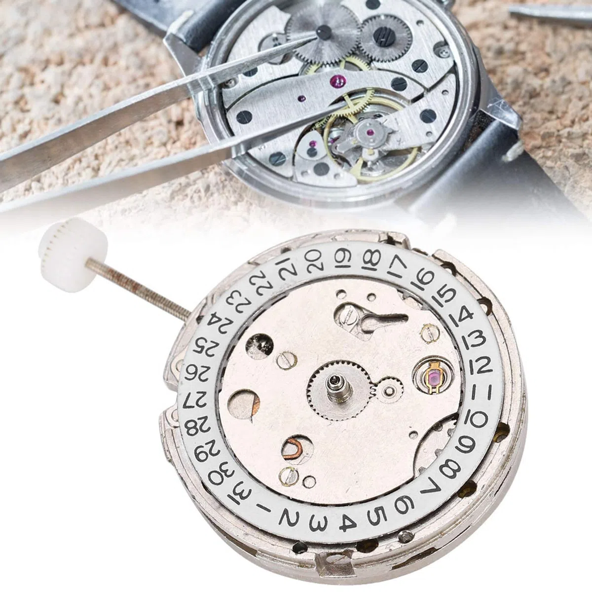 Movimiento automático, Piezas de Relojes mecánicos, Movimiento de Reloj automático, Movimiento de Reloj, Adecuado para Personal de reparación Profesional.